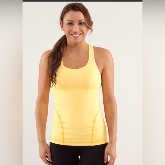Lululemon Power Up Tank-Burning Yellow - Picture 2 of 8